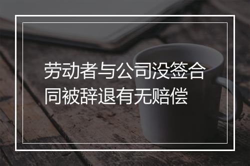 劳动者与公司没签合同被辞退有无赔偿