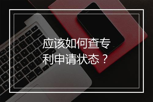 应该如何查专利申请状态?