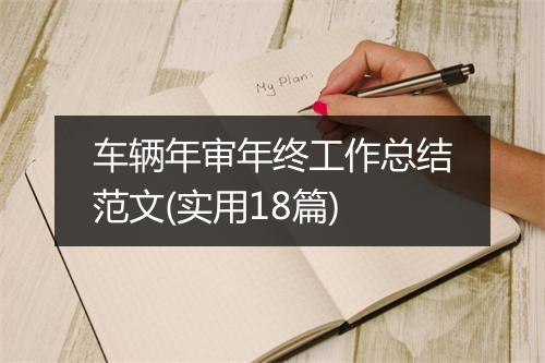 车辆年审年终工作总结范文(实用18篇)