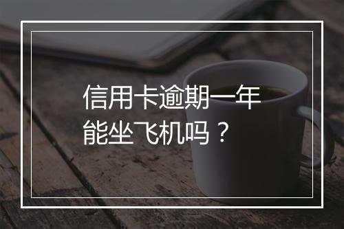 信用卡逾期一年能坐飞机吗?