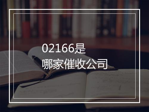 02166是哪家催收公司