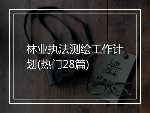 林业执法测绘工作计划(热门28篇)