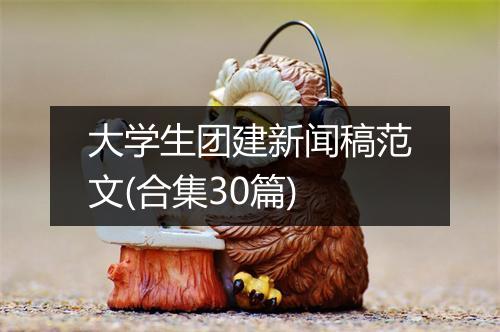 大学生团建新闻稿范文(合集30篇)