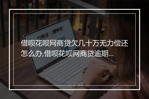 借呗花呗网商贷欠几十万无力偿还怎么办,借呗花呗网商贷逾期后果