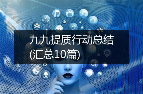 九九提质行动总结(汇总10篇)