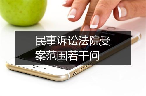 民事诉讼法院受案范围若干问