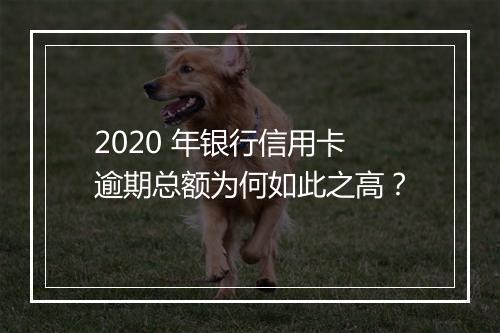 2020 年银行信用卡逾期总额为何如此之高?