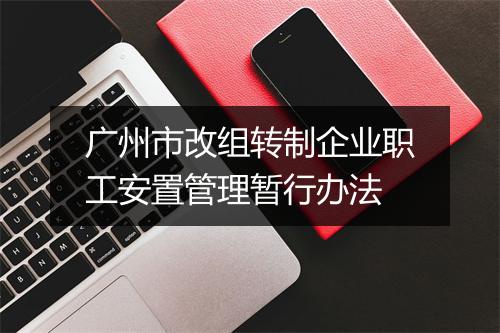 广州市改组转制企业职工安置管理暂行办法