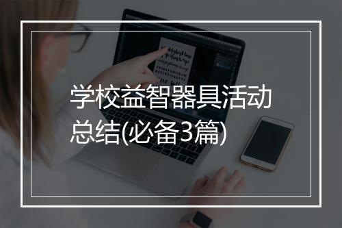 学校益智器具活动总结(必备3篇)