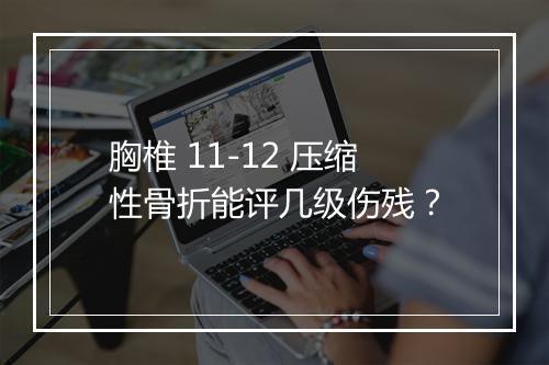 胸椎 11-12 压缩性骨折能评几级伤残?