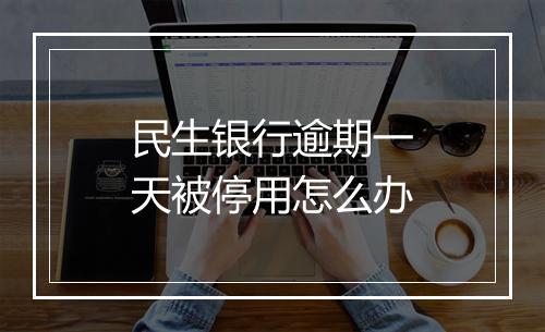 民生银行逾期一天被停用怎么办