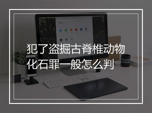 犯了盗掘古脊椎动物化石罪一般怎么判