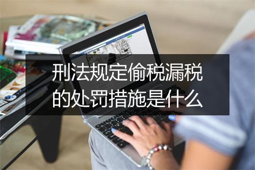 刑法规定偷税漏税的处罚措施是什么