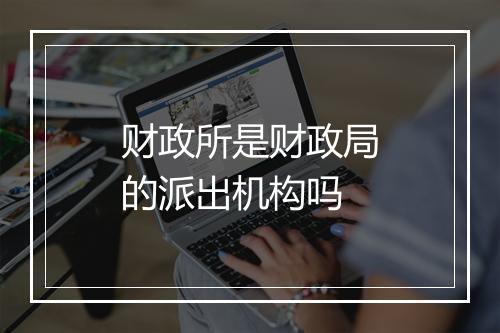 财政所是财政局的派出机构吗