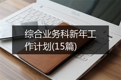 综合业务科新年工作计划(15篇)