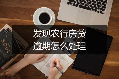 发现农行房贷逾期怎么处理