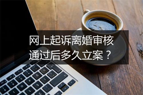 网上起诉离婚审核通过后多久立案?