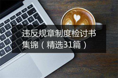 违反规章制度检讨书集锦(精选31篇)