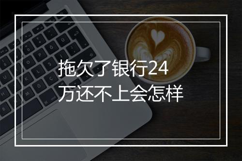 拖欠了银行24万还不上会怎样