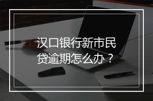 汉口银行新市民贷逾期怎么办?
