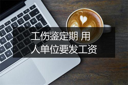 工伤鉴定期 用人单位要发工资