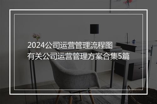 2024公司运营管理流程图 有关公司运营管理方案合集5篇