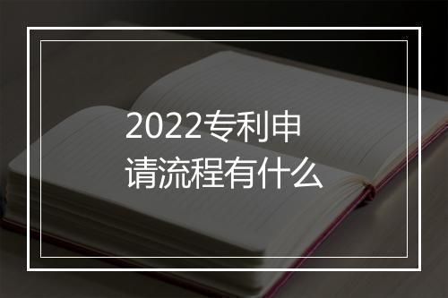 2022专利申请流程有什么