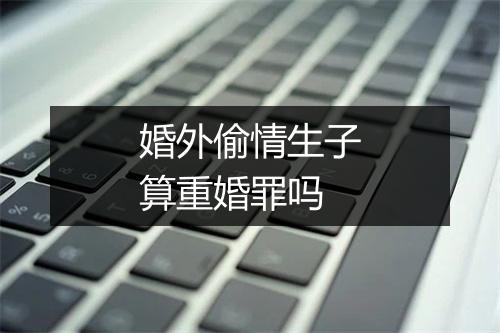 婚外偷情生子算重婚罪吗