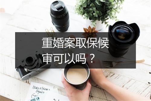 重婚案取保候审可以吗?