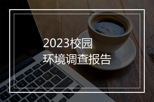 2023校园环境调查报告
