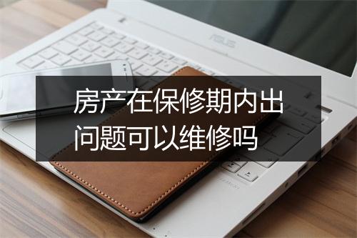 房产在保修期内出问题可以维修吗