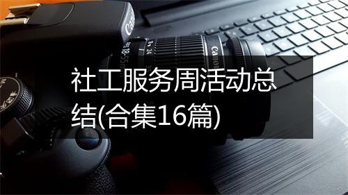 社工服务周活动总结(合集16篇)