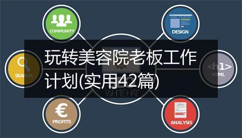 玩转美容院老板工作计划(实用42篇)