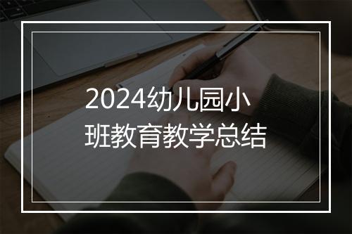 2024幼儿园小班教育教学总结