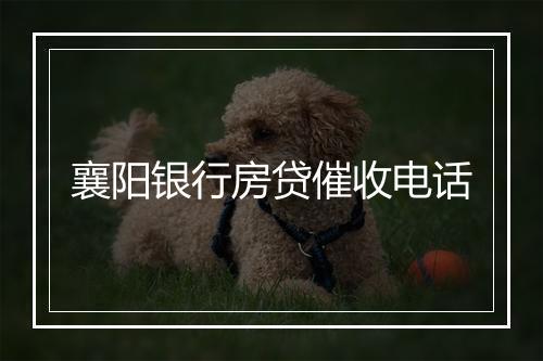 襄阳银行房贷催收电话