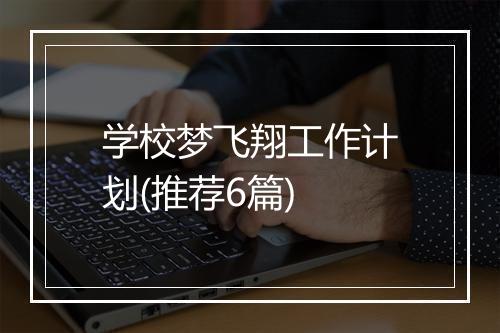 学校梦飞翔工作计划(推荐6篇)