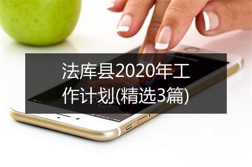 法库县2020年工作计划(精选3篇)