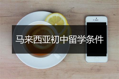 马来西亚初中留学条件