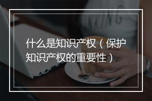 什么是知识产权(保护知识产权的重要性)