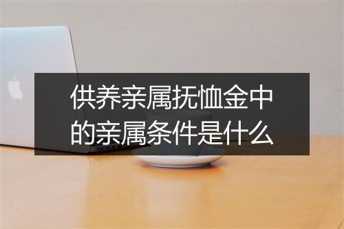 供养亲属抚恤金中的亲属条件是什么