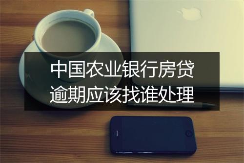 中国农业银行房贷逾期应该找谁处理