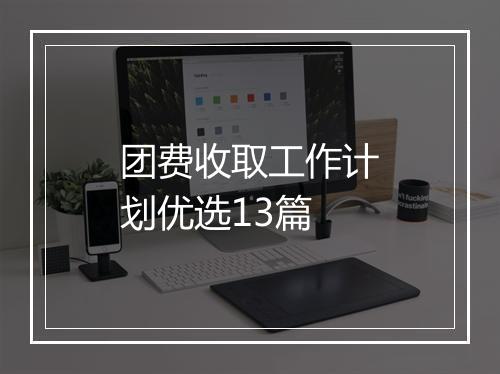 团费收取工作计划优选13篇