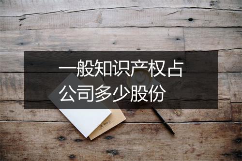 一般知识产权占公司多少股份