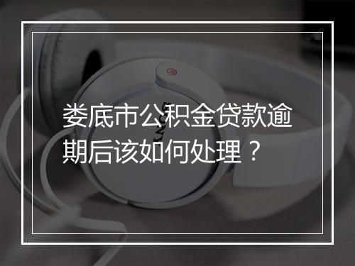 娄底市公积金贷款逾期后该如何处理?