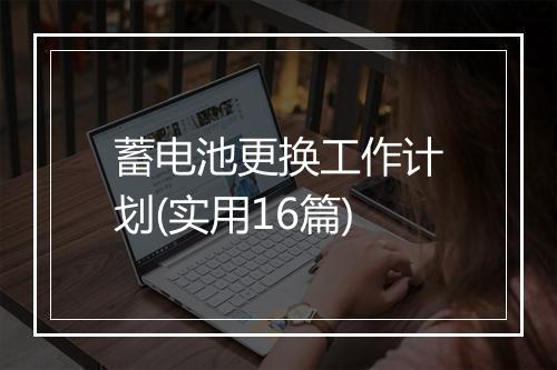 蓄电池更换工作计划(实用16篇)
