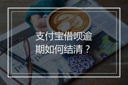 支付宝借呗逾期如何结清?
