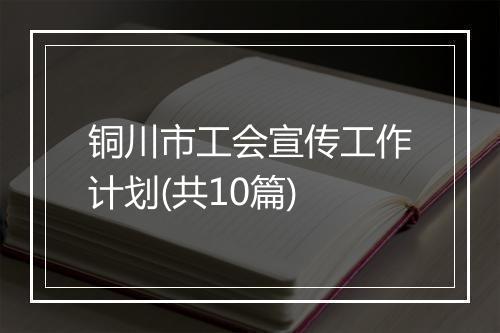 铜川市工会宣传工作计划(共10篇)