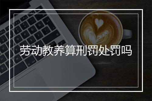 劳动教养算刑罚处罚吗