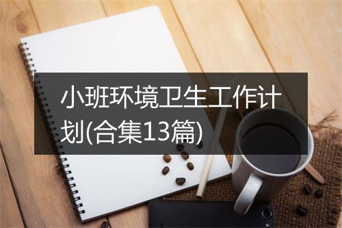 小班环境卫生工作计划(合集13篇)