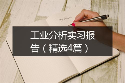 工业分析实习报告(精选4篇)